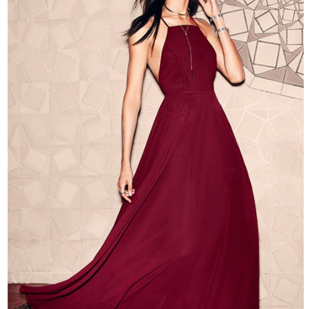 Red Wine Dress - Maxi